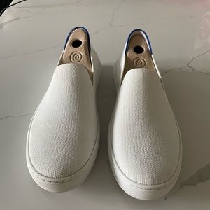 Bright White Rothy Slip On sneaker
